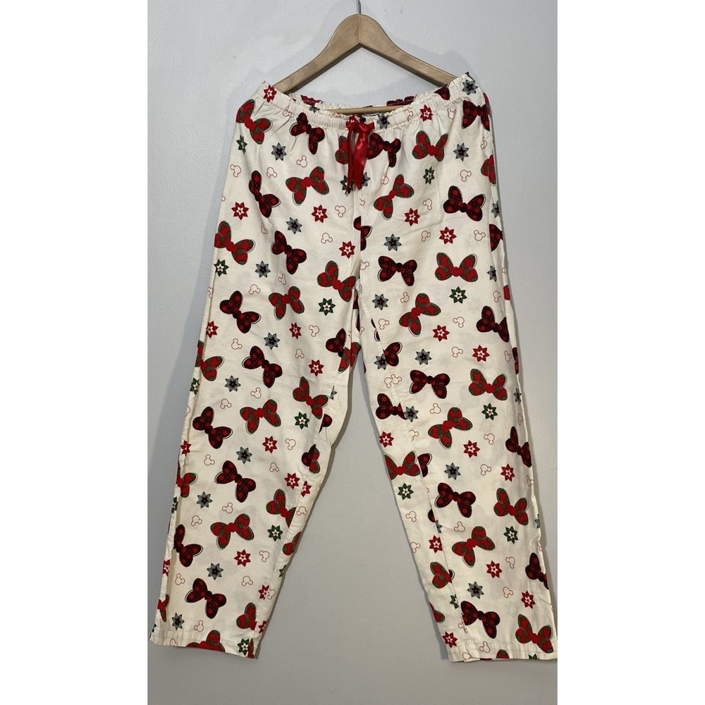 Women's Minnie Mouse Flannel 2-pc Pajama Set Size XL Disney Parks Authentic - Picture 6 of 10
